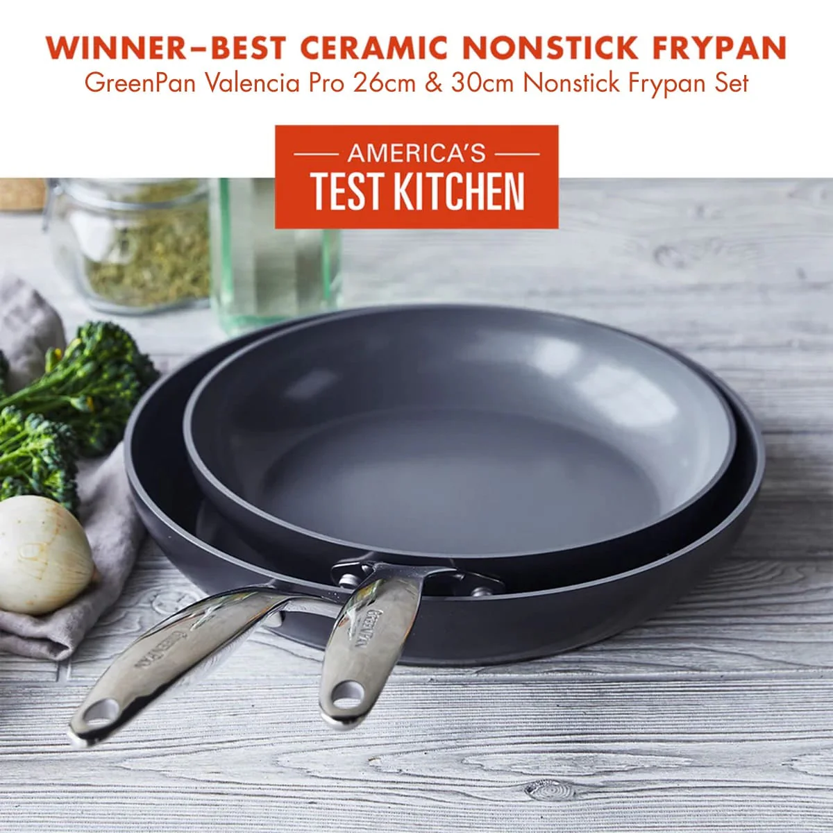 Valencia Pro<br> 2PC COOKWARE SETS, DARK GREY - 26 & 30CM - Image 3