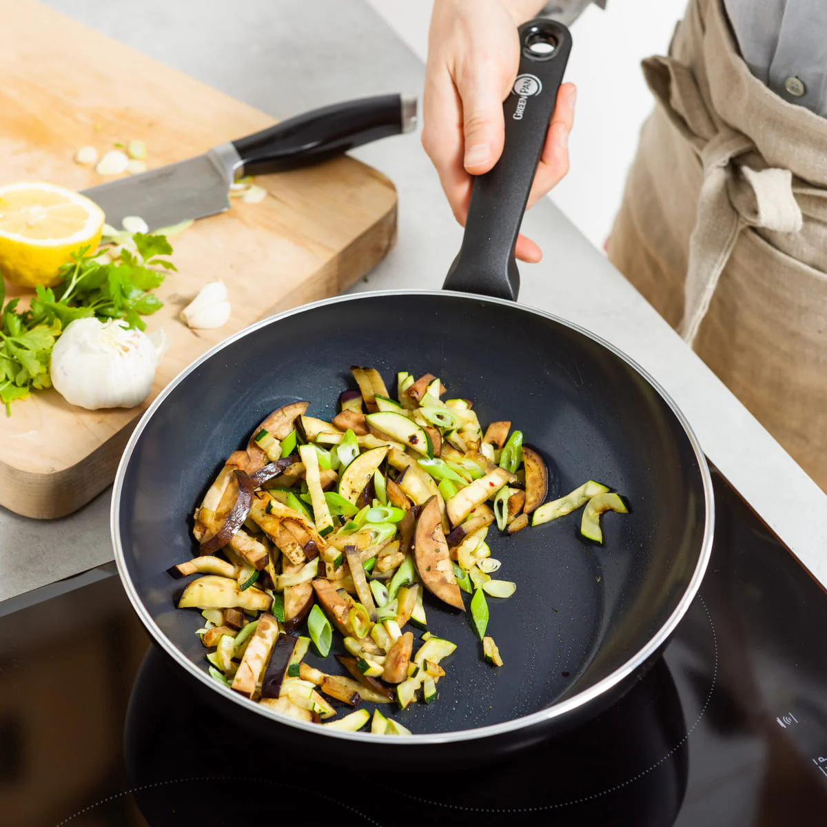 Torino<br> Wok, Black - 28cm - Image 2