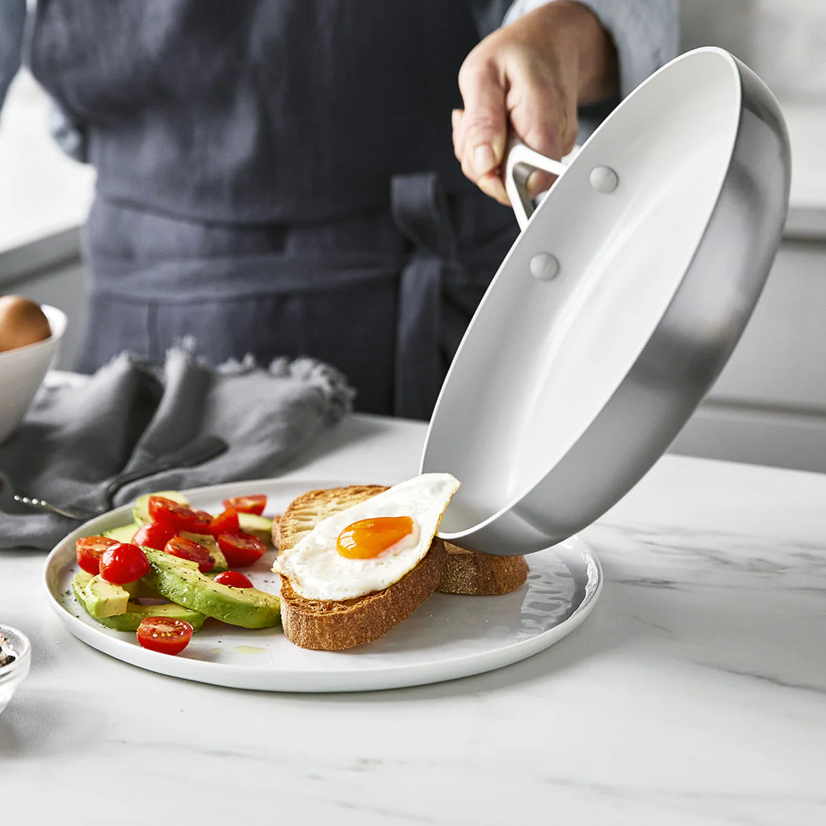 VENICE PRO FRYING PAN, STAINLESS STEEL - 20CM - Image 3