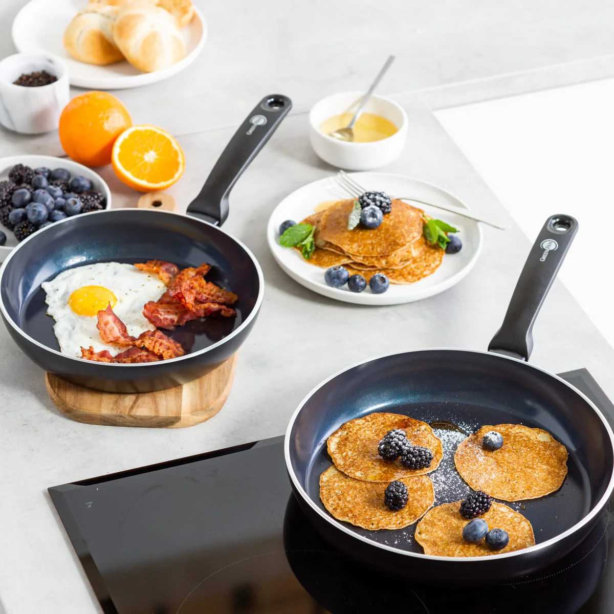 Torino<br> 2pcs Cookware Sets, Black - 20 & 26cm - Image 5