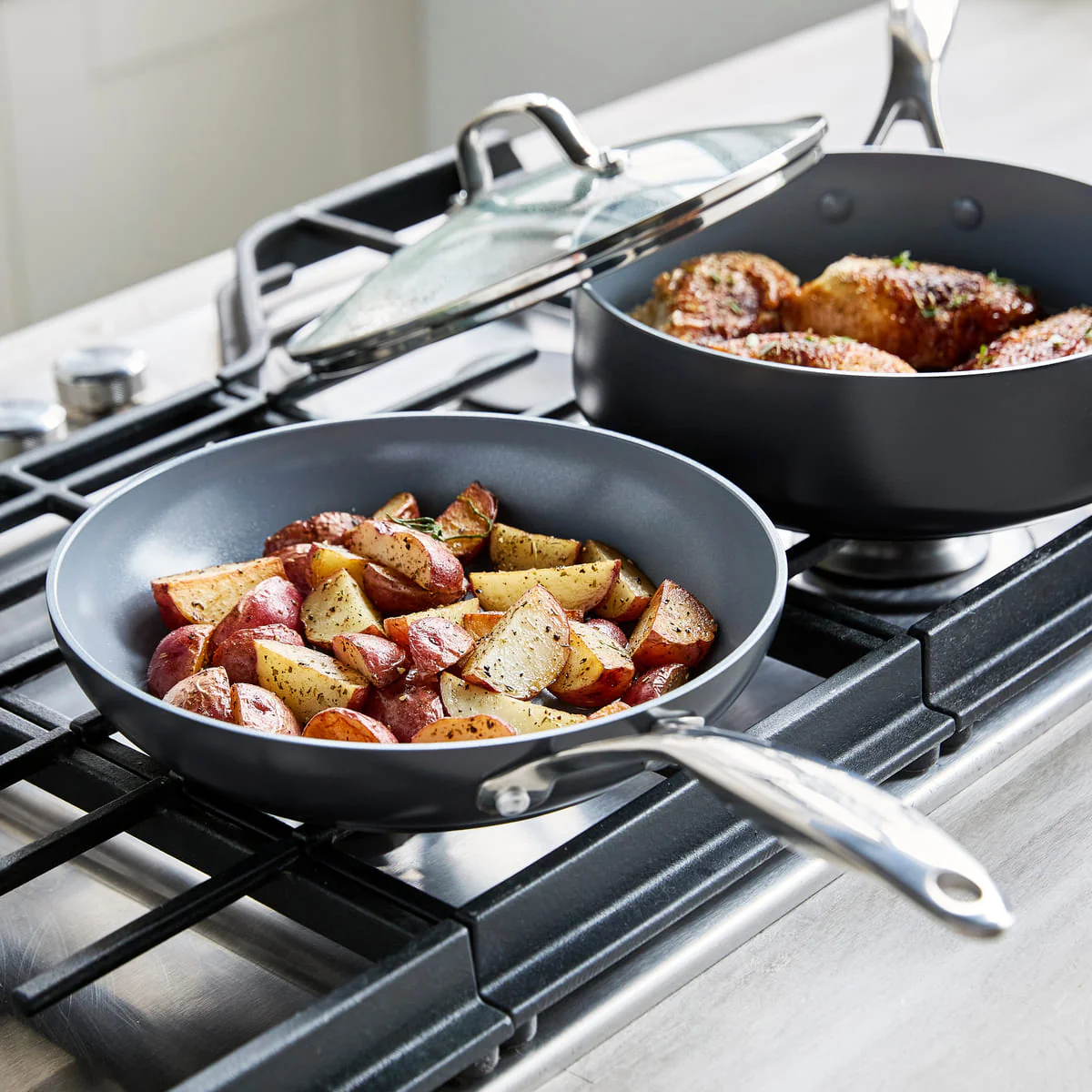 Valencia Pro<br> 4PC COOKWARE SETS, DARK GREY - Image 6