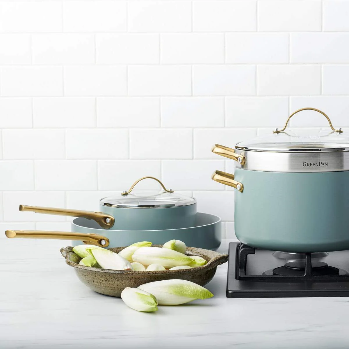 Padova<br> Frying Pan, Smokey Sky Blue - 28cm - Image 6