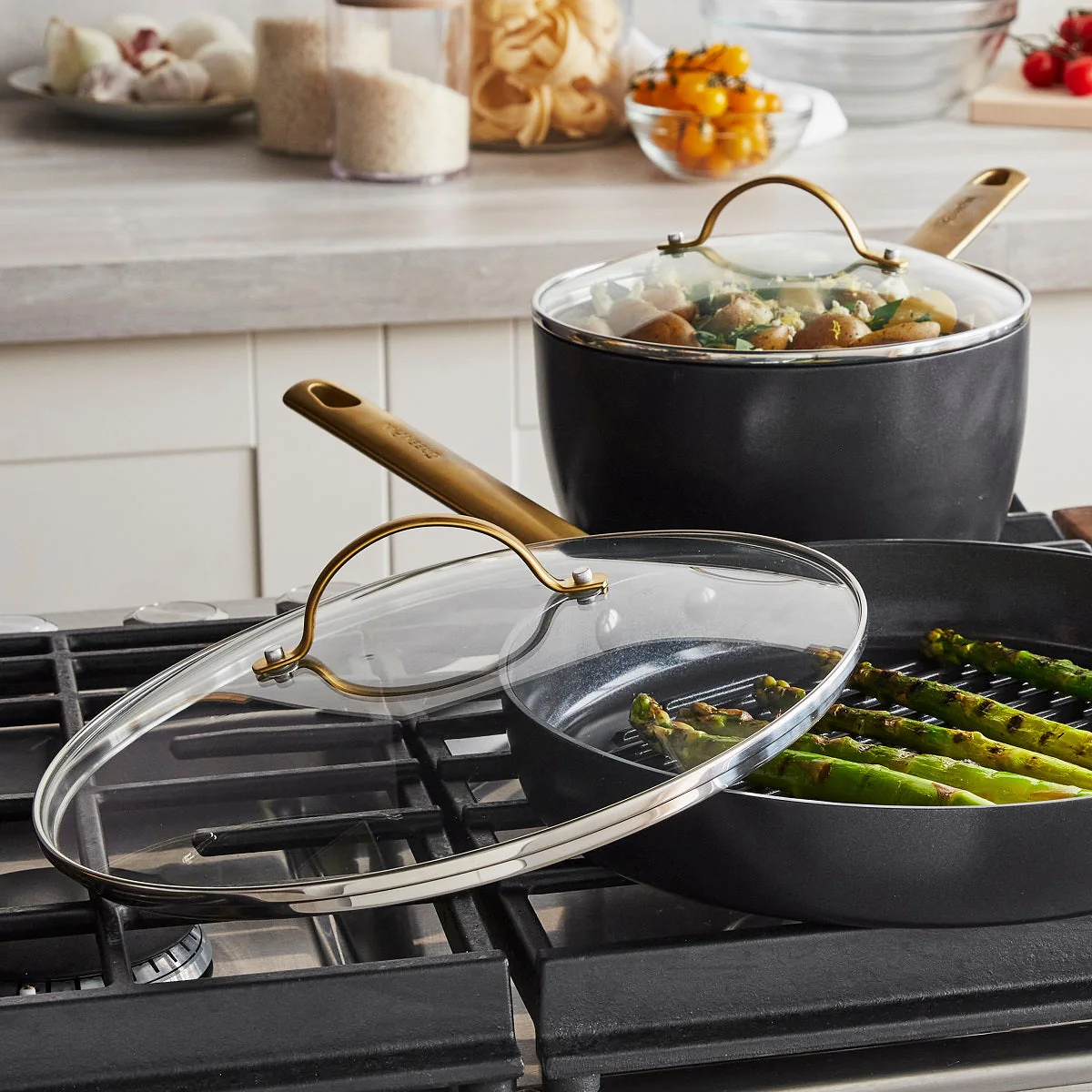 Reserve<br> 5pc Cookware Sets, Black - Image 5