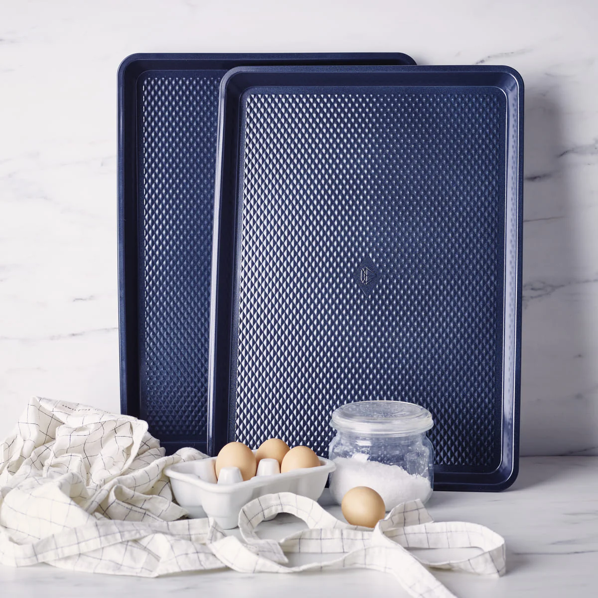 Blue Diamond<br> Cookie Sheet 2pc Set - 46cm x 33cm - Image 2