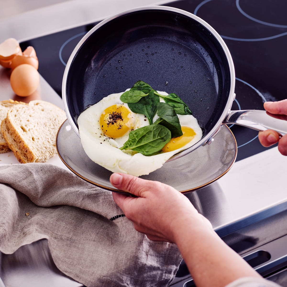 Premiere<br> Frying Pan, Stainless Steel - 20cm - Image 5