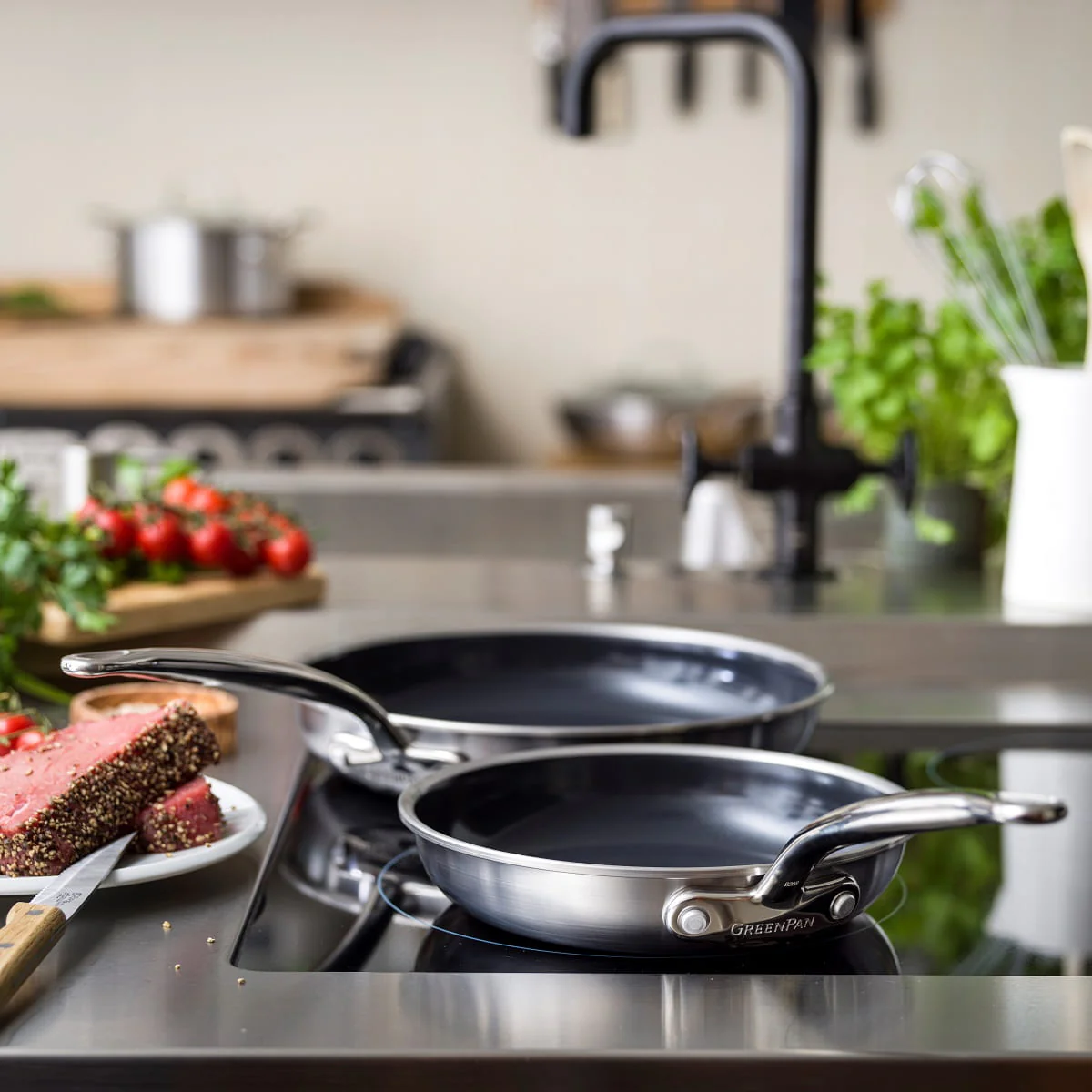 Premiere<br> Frying Pan, Stainless Steel - 20cm - Image 7