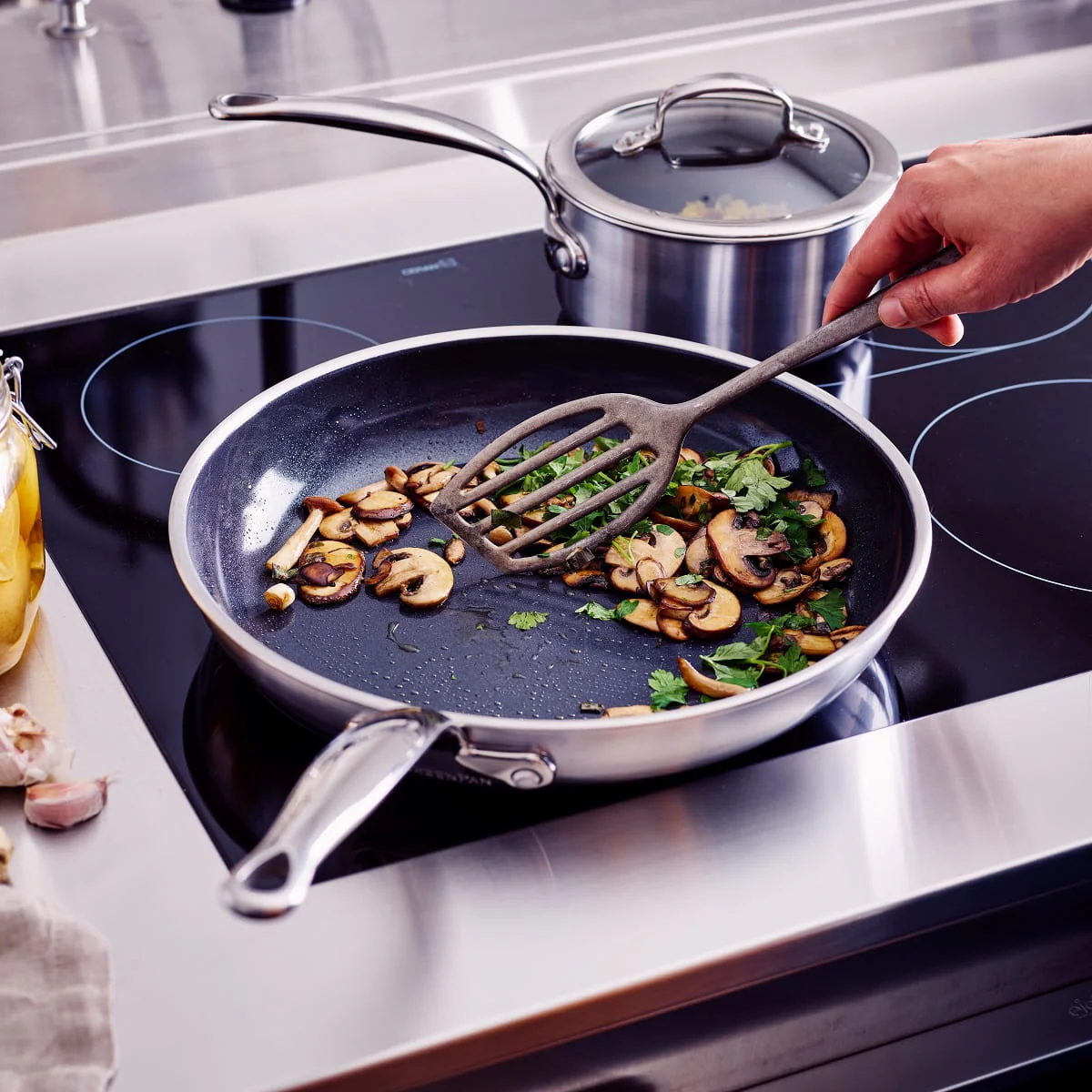 Premiere<br> Frying Pan, Stainless Steel - 28cm - Image 5
