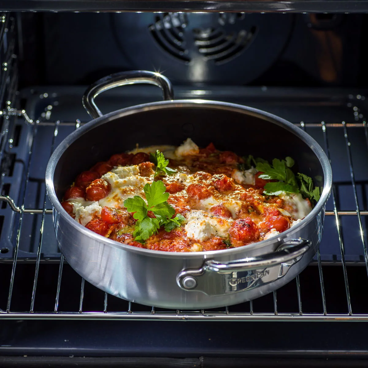 Premiere<br> Skillet with Lid, Stainless Steel - 30cm - Image 7
