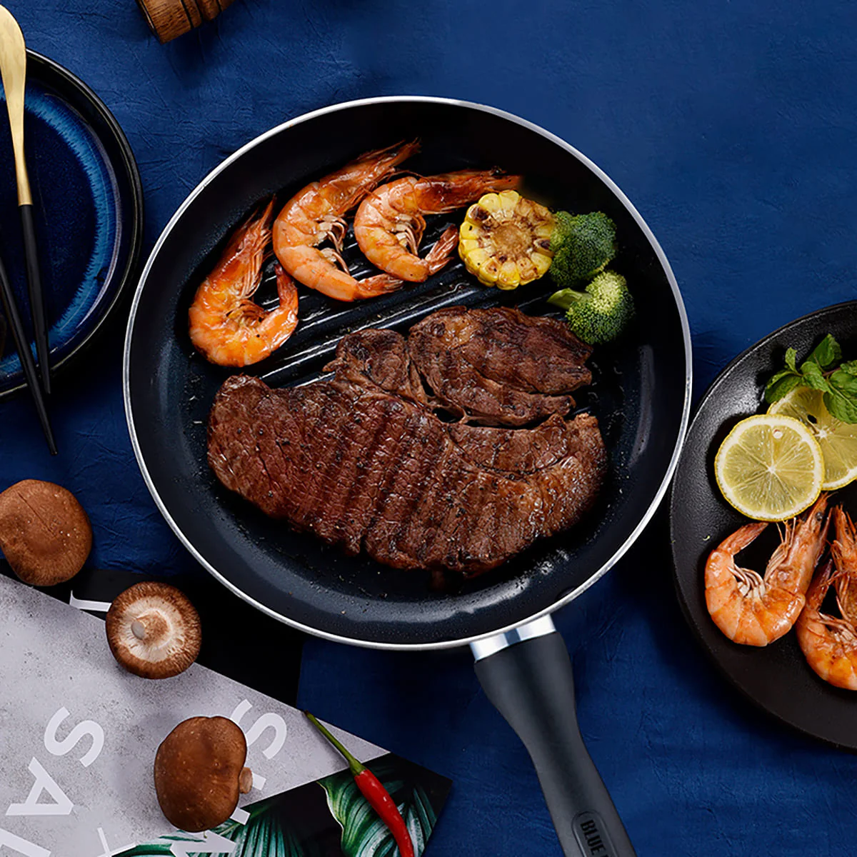 Blue Diamond<br> Blue Diamond  28cm Grill Pan - Image 3