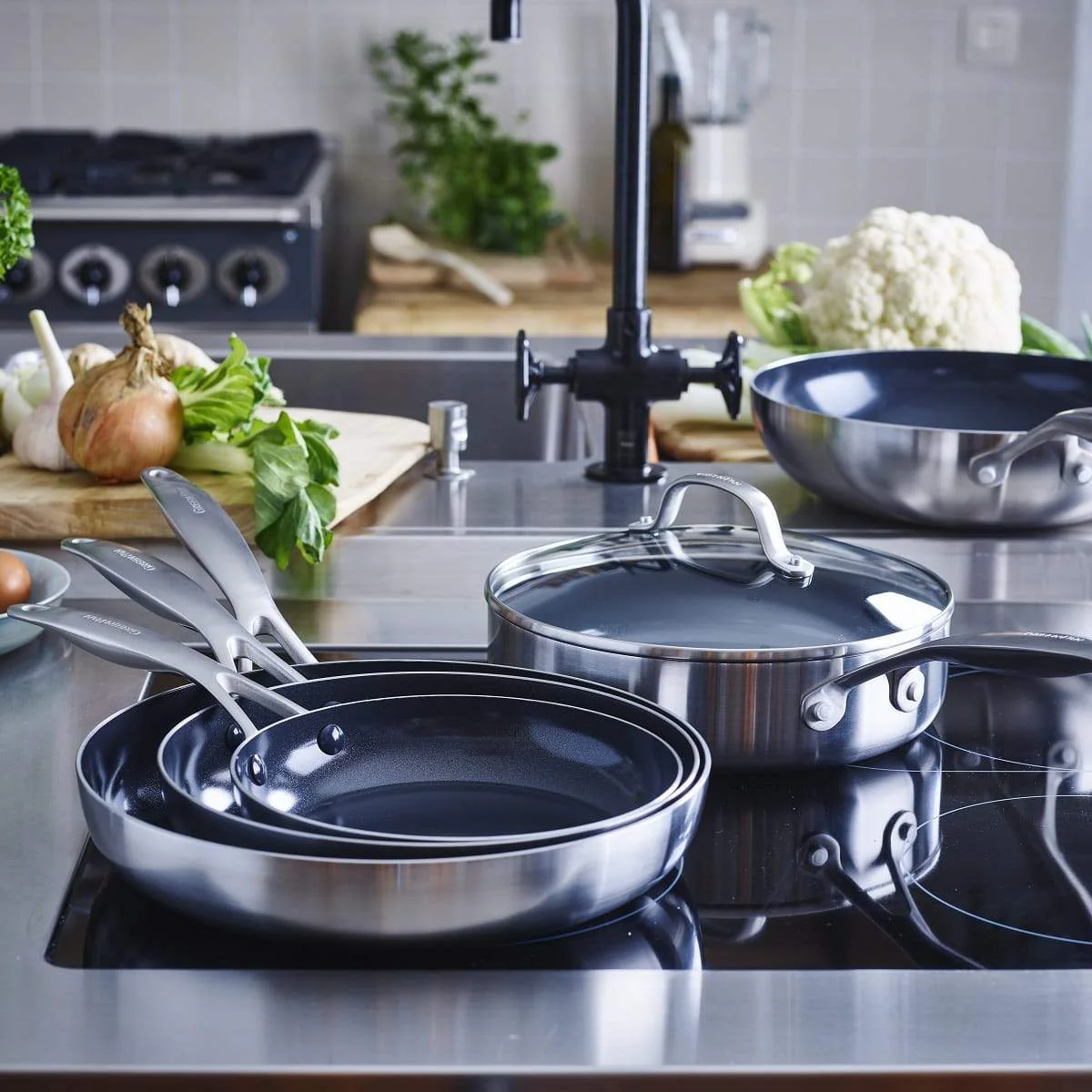 Geneva<br> Frying Pan, Stainless Steel - 20cm - Image 5
