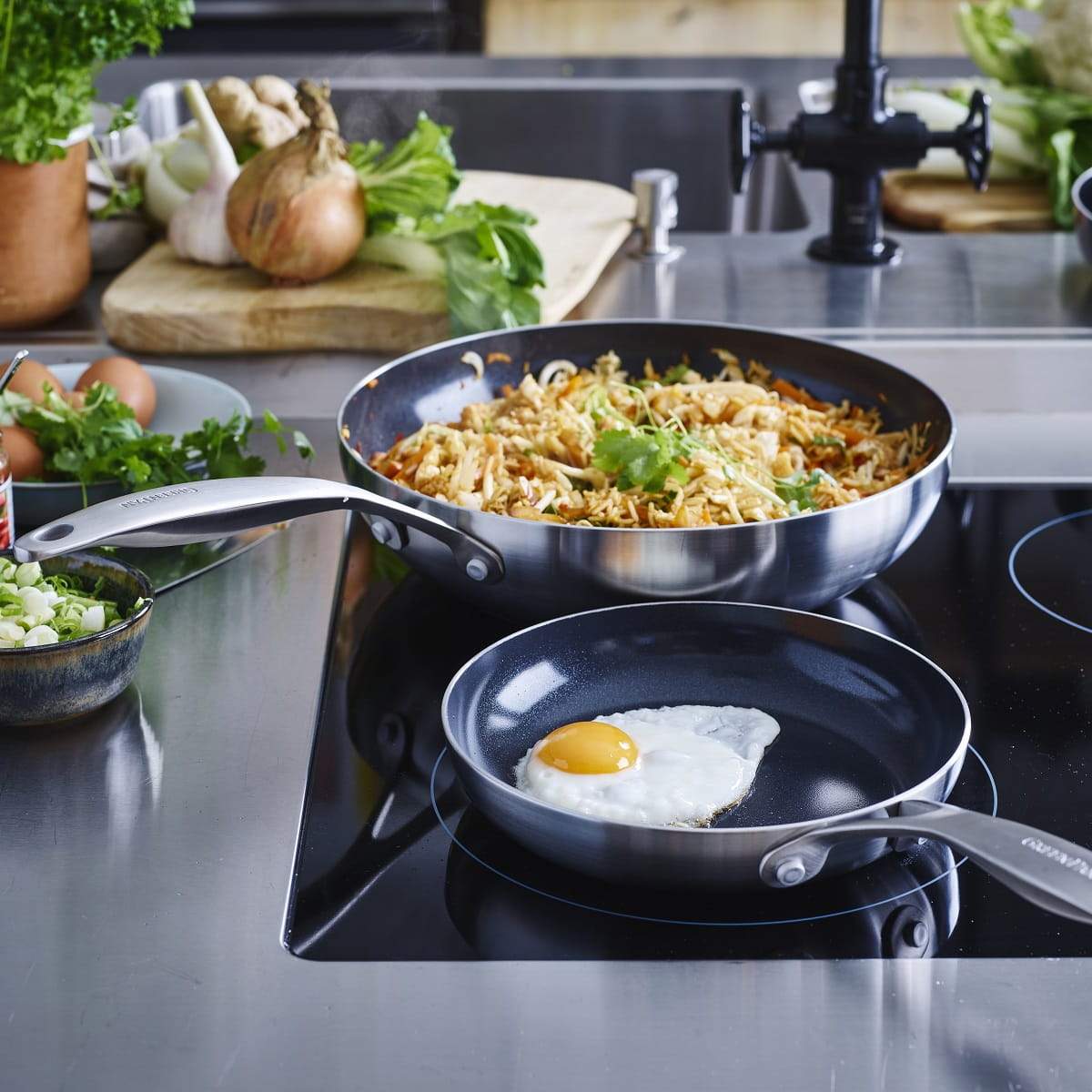 Geneva<br> Frying Pan, Stainless Steel - 20cm - Image 6