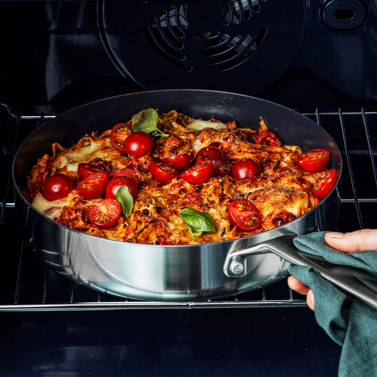 Blue Diamond<br> Tri Ply Stainless Steel Skillet, 28cm - Image 3