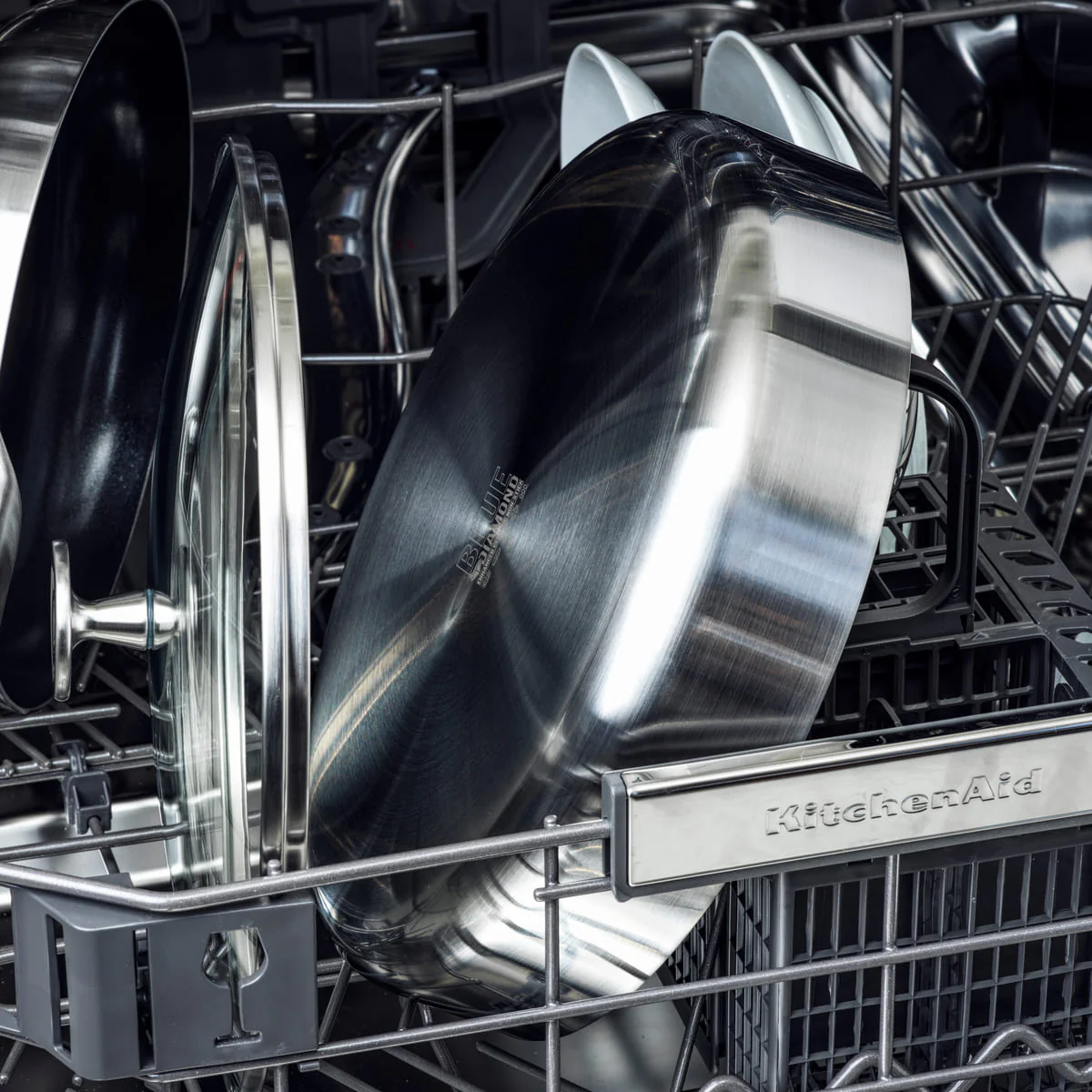 Blue Diamond<br> Tri Ply Stainless Steel Skillet, 28cm - Image 6