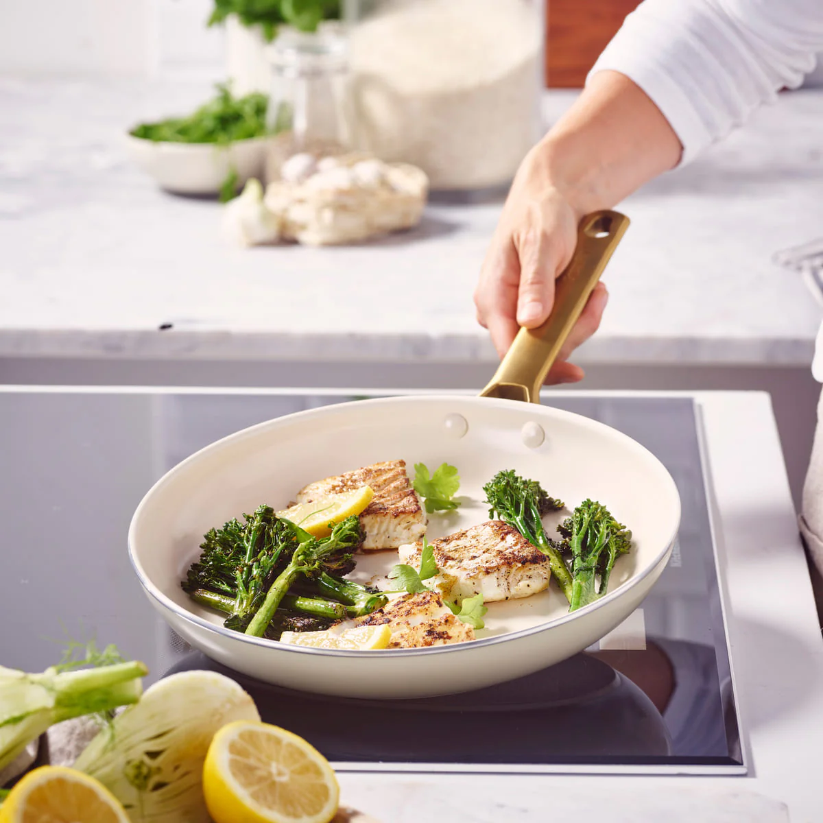 Padova<br> Frying Pan, Cream White - 20cm - Image 2