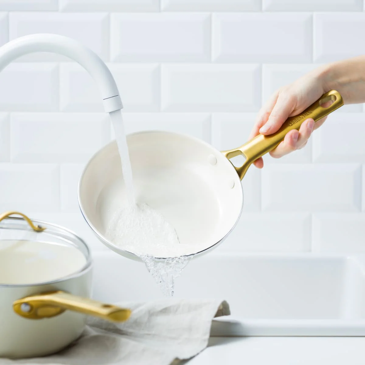 Padova<br> Frying Pan, Cream White - 20cm - Image 4