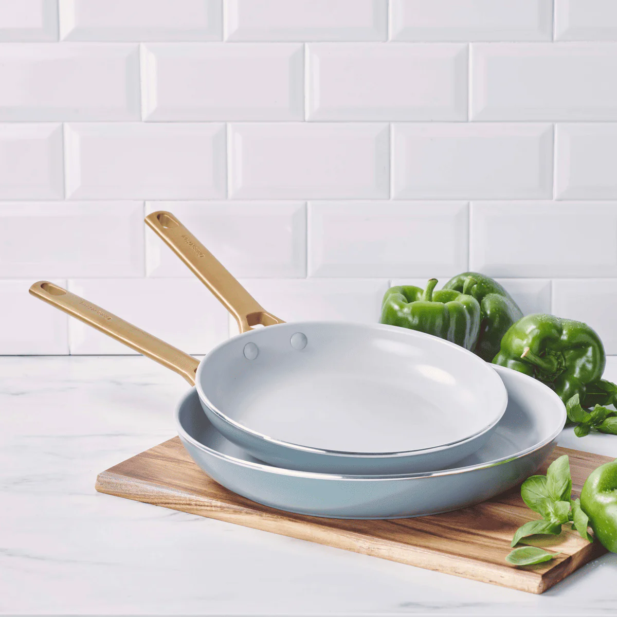 Padova<br> 2pcs Cookware Set, Smokey Sky Blue - 26 & 30 cm - Image 2