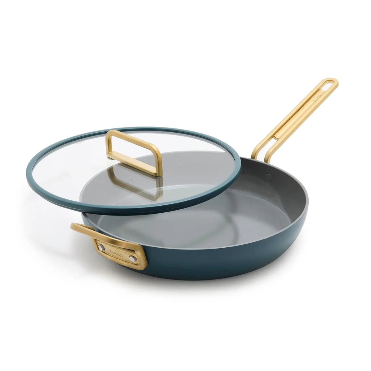 Stanley Tucci™<br> Ceramic Non-Stick 30CM Frypan with Lid | Venetian Teal