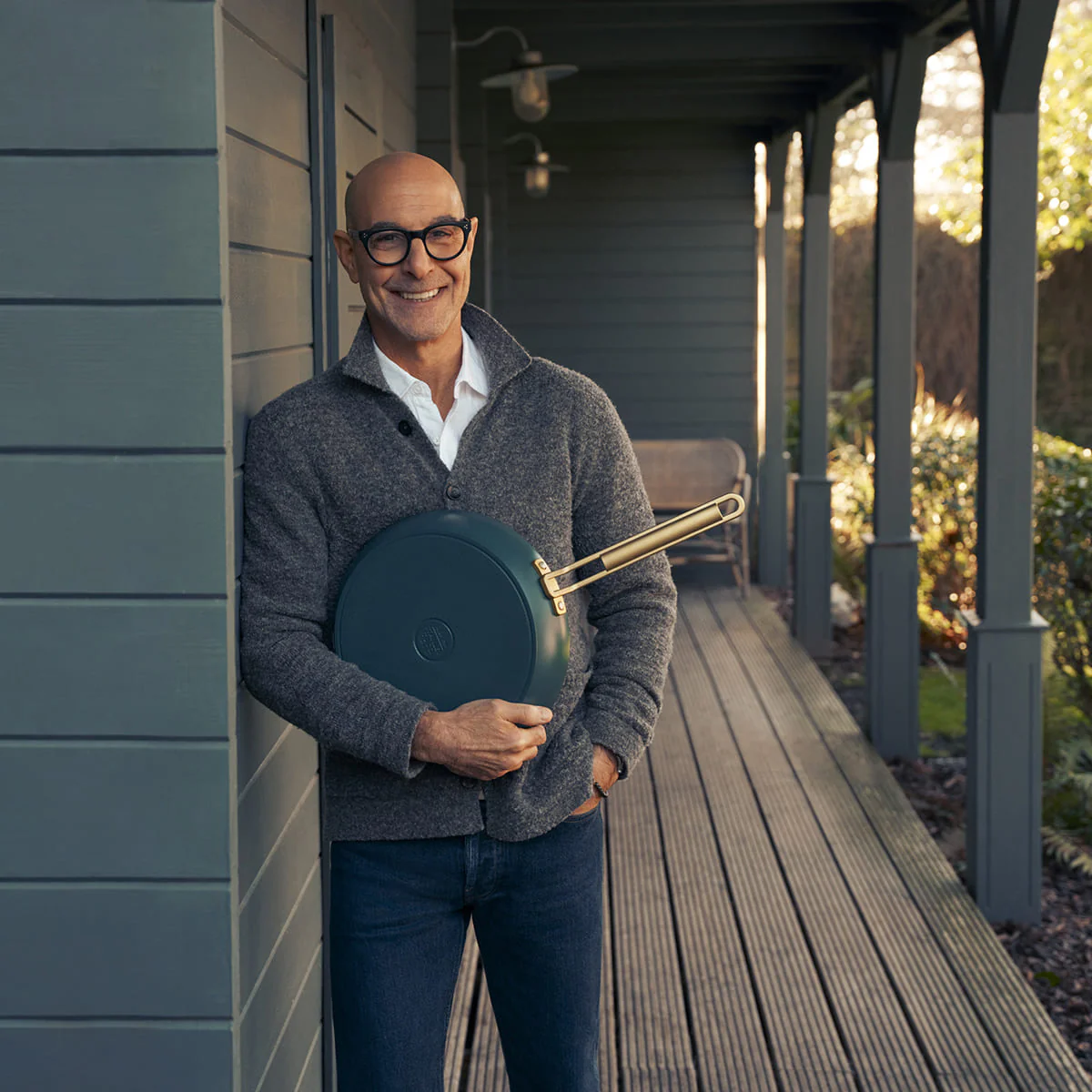 Stanley Tucci™<br> Ceramic Non-stick 20cm and 26cm Frypan Set | Venetian Teal - Image 9