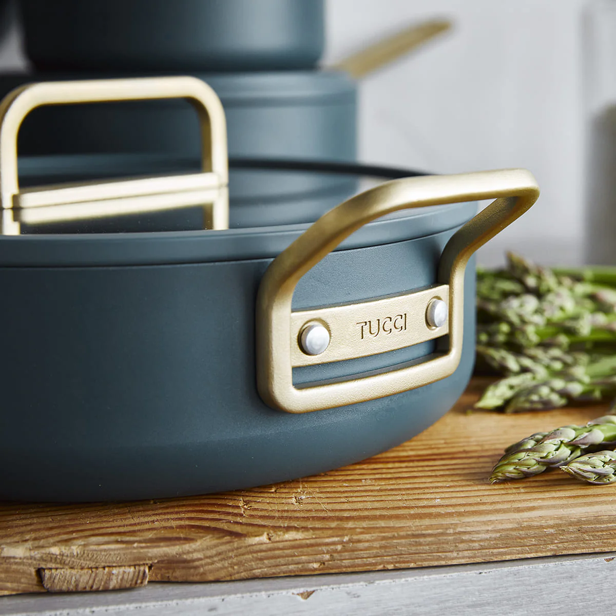 Stanley Tucci™<br> Ceramic Non-stick 11-Piece Cookware Set | Venetian Teal - Image 12