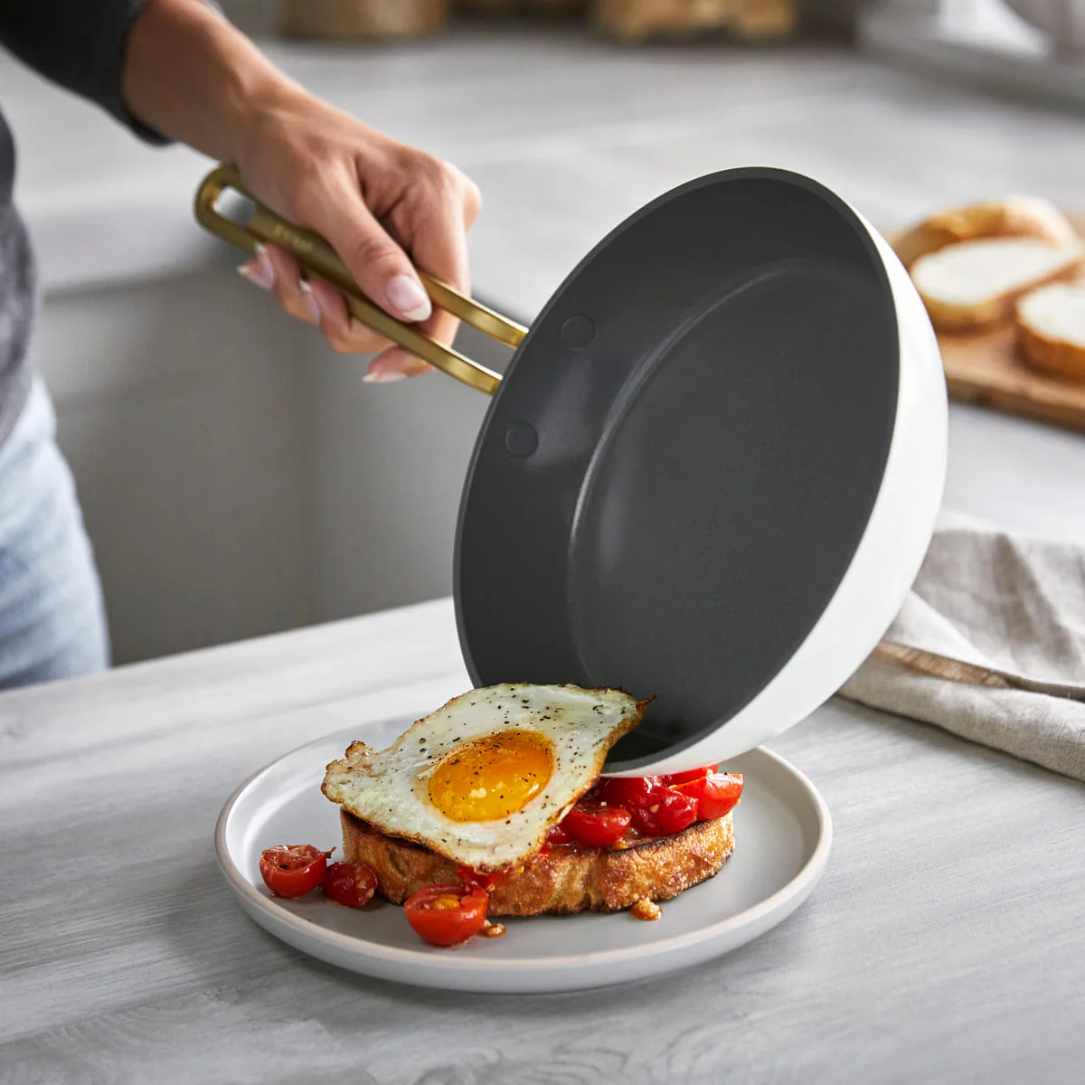 Stanley Tucci™<br> Ceramic Non-Stick 20CM Frypan | Carrara White - Image 2