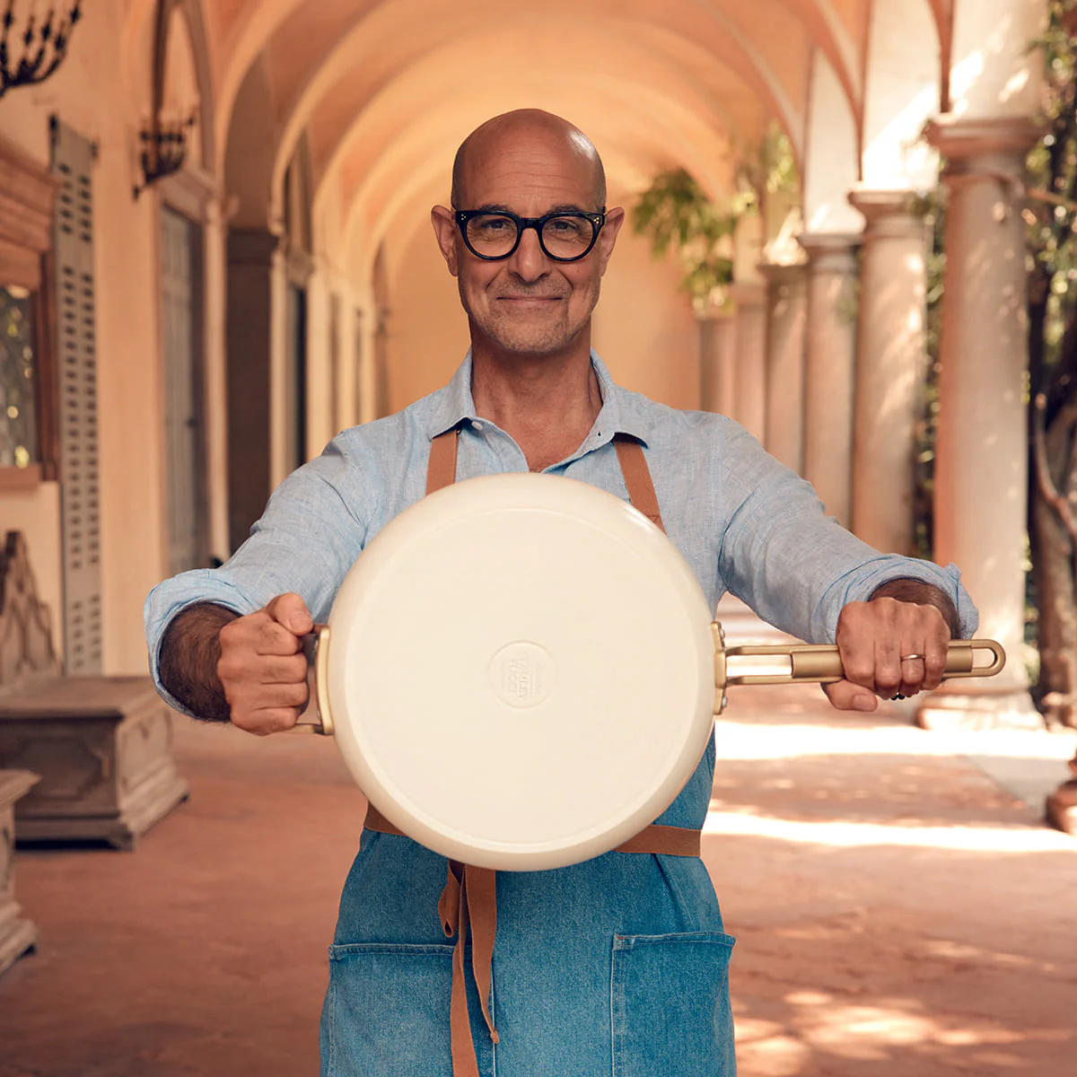 Stanley Tucci™<br> Ceramic Non-stick 11-Piece Cookware Set | Carrara White - Image 15