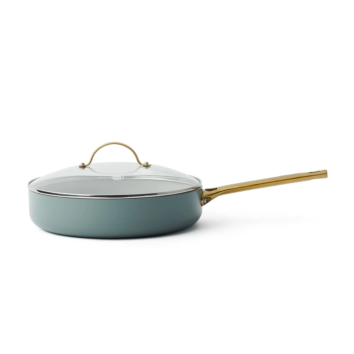 Padova<br> skillet with lid, smokey sky blue - 28cm - Image 3
