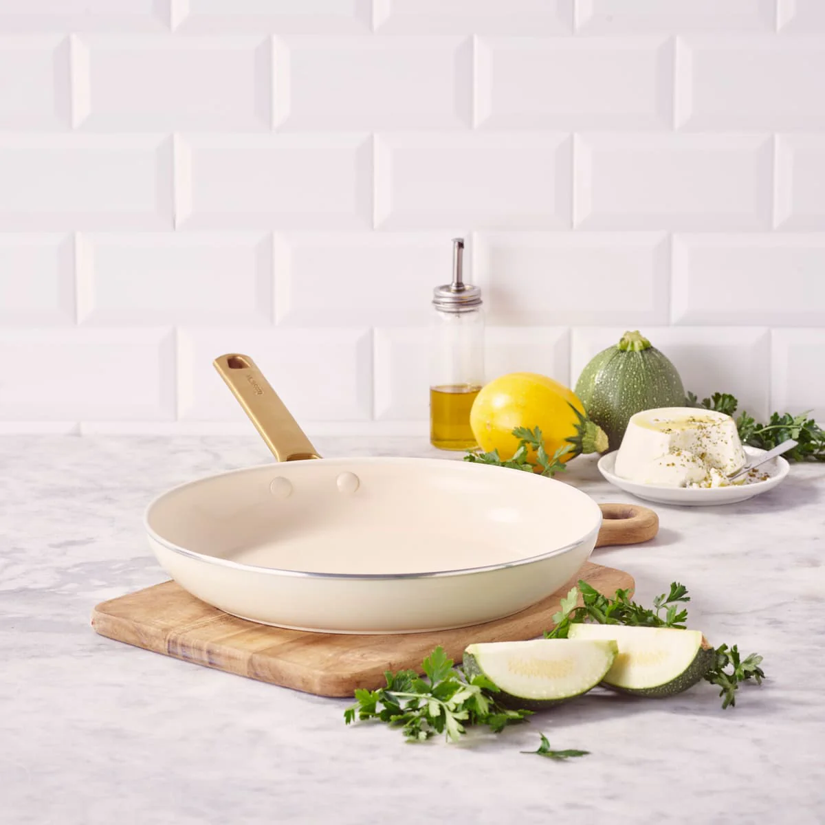 Padova<br> Frying Pan, Cream White - 28cm