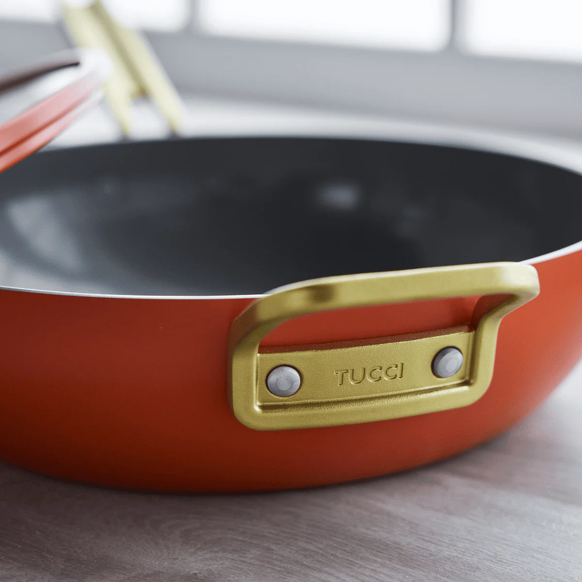 Stanley Tucci™<br> Ceramic Non-Stick 29cm Stanley Pan Junior | Amalfi Sunset - Image 4