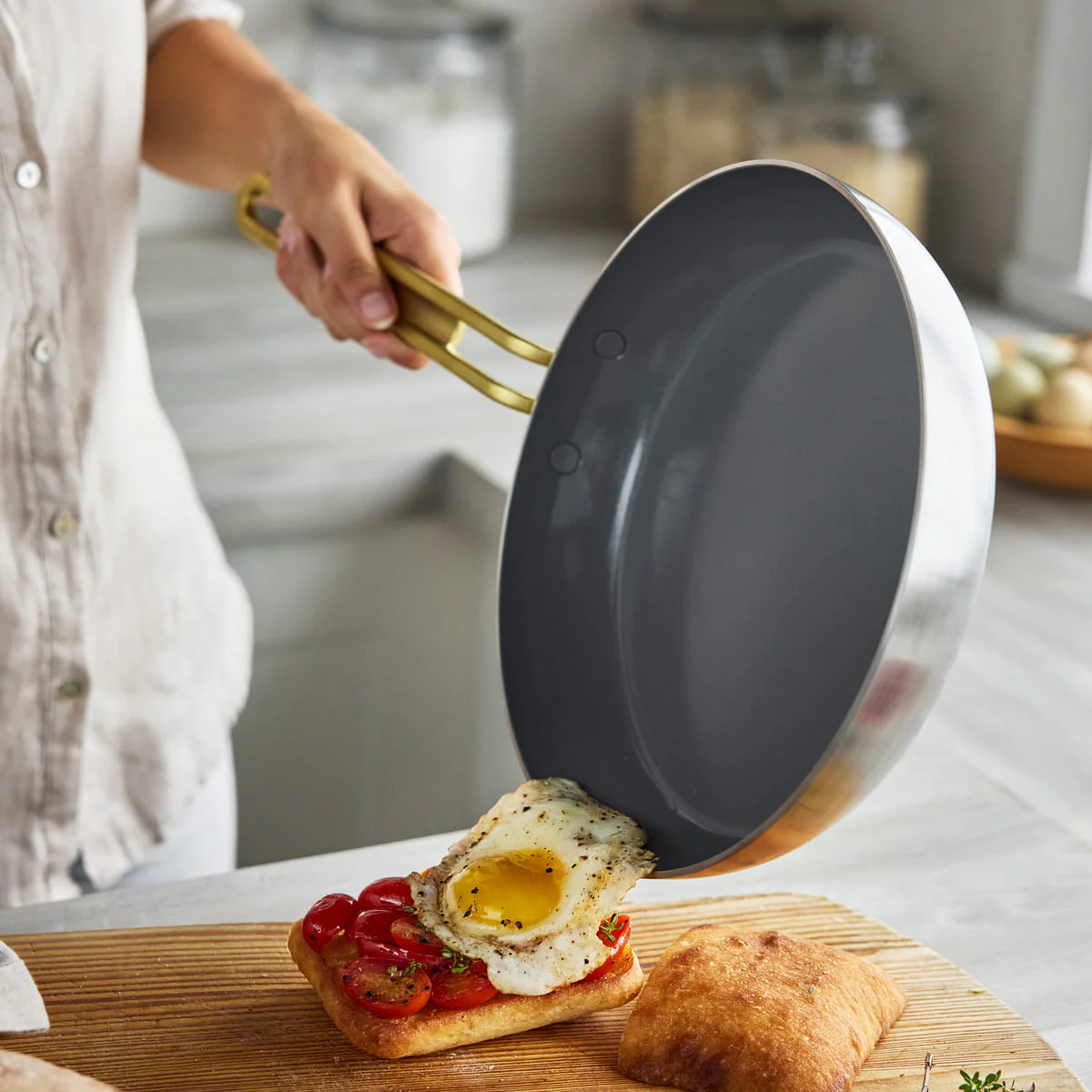 Stanley Tucci™<br> Ceramic Non-Stick 11 PC Cookware Set | Stainless Steel - Image 3