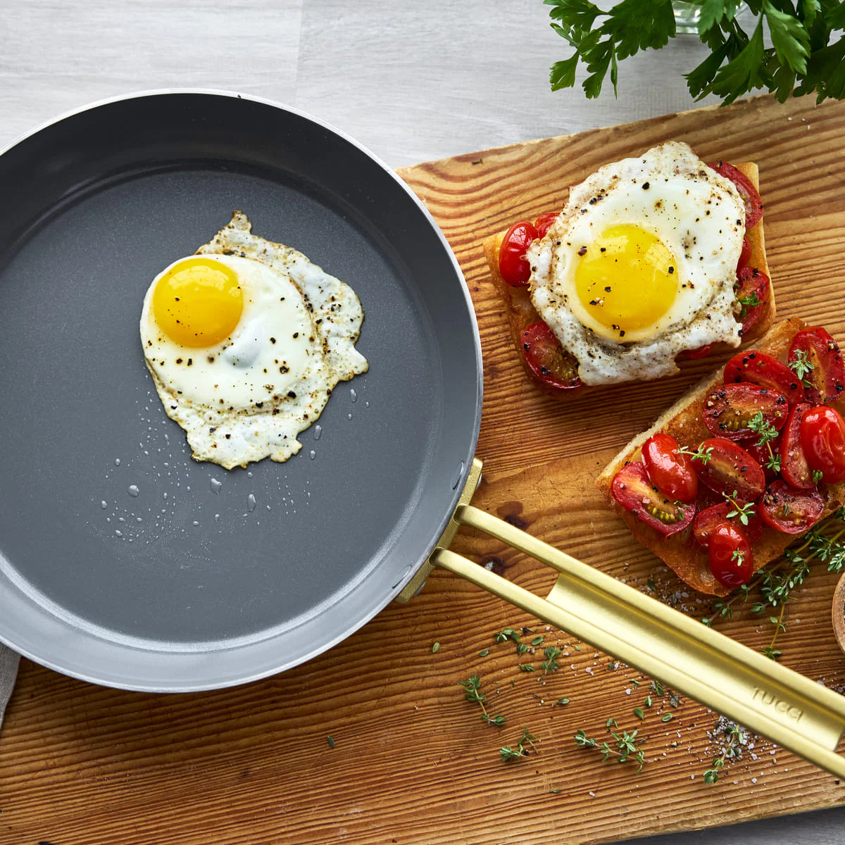 Stanley Tucci™<br> Ceramic Non-Stick 20cm and 26cm Cookware Set | Stainless Steel - Image 5