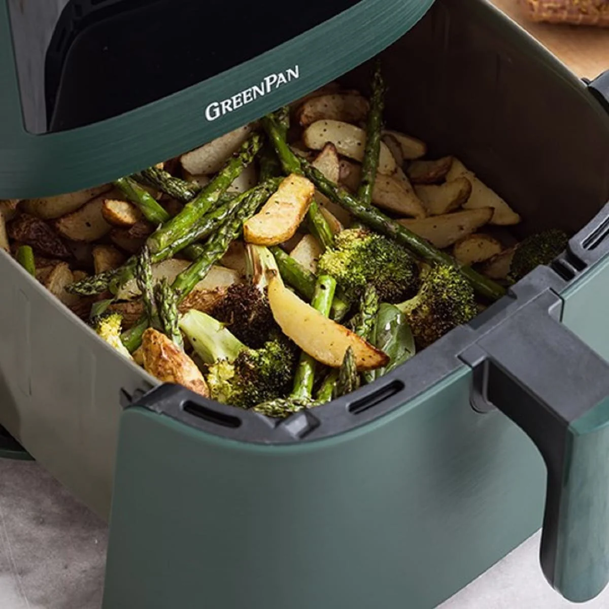 Bistro<br> XXL Coloured Air Fryer - Pine Green - Image 11