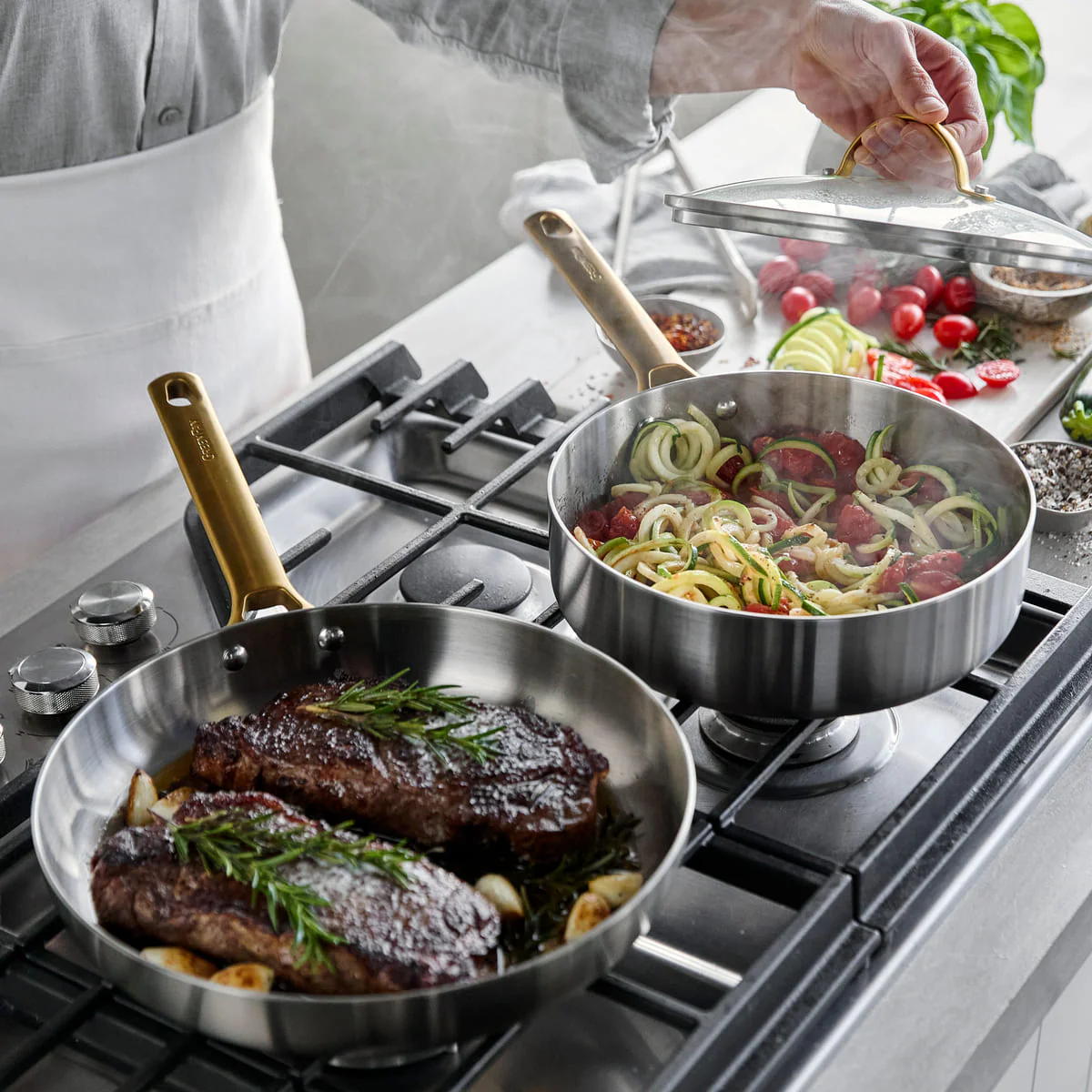 Padova<br> 6 (10) pc Cookware Set, Stainless Steel - Image 3