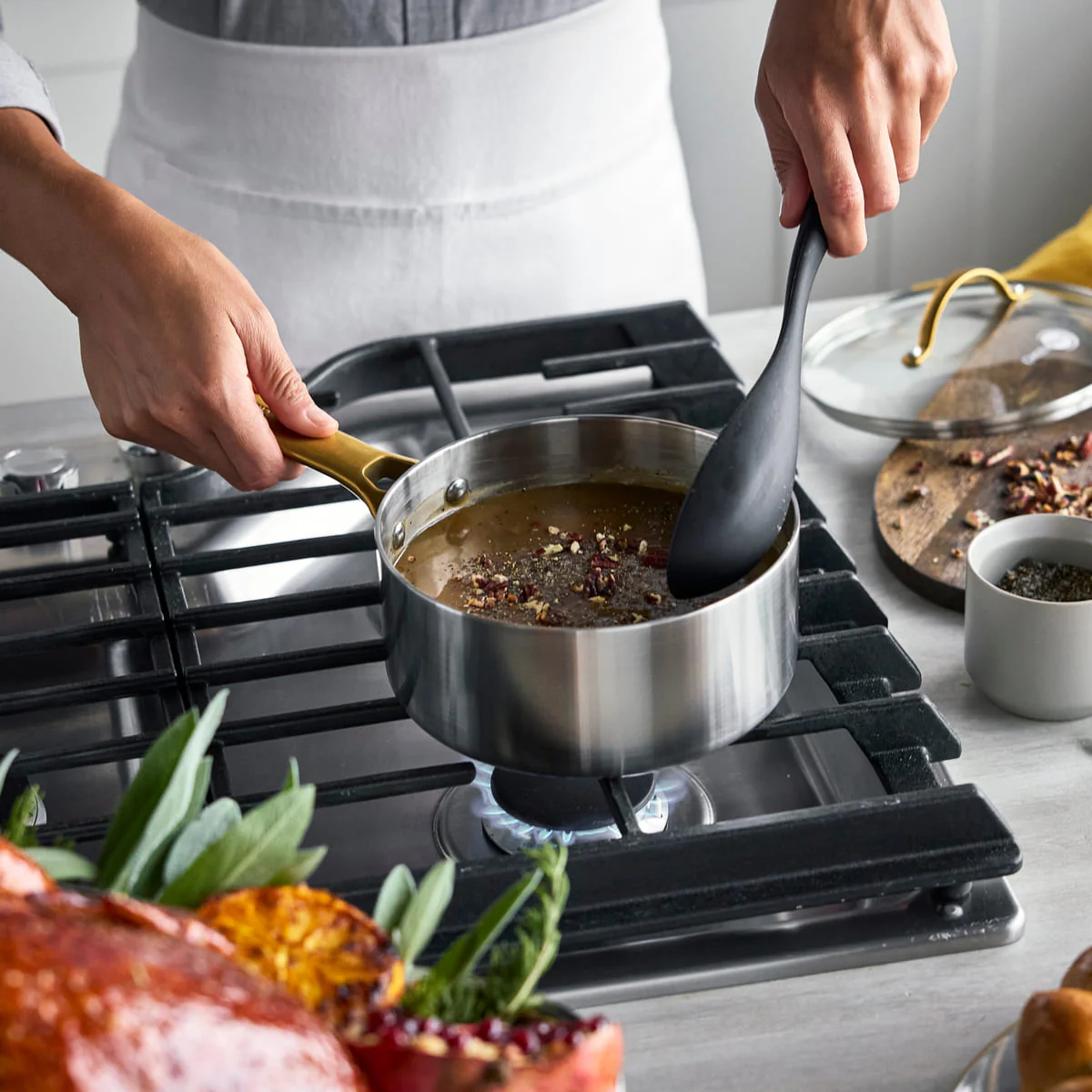 Padova<br> 6 (10) pc Cookware Set, Stainless Steel - Image 5