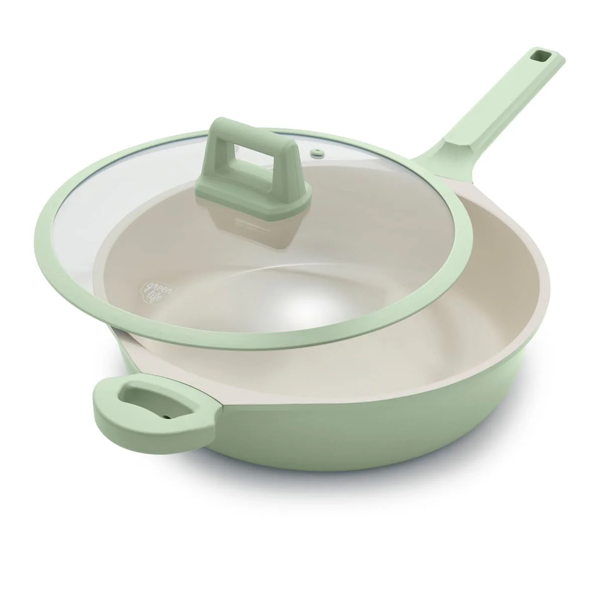GreenLife Arte<br> 8pc Cookware Set, Green Sage - Image 7