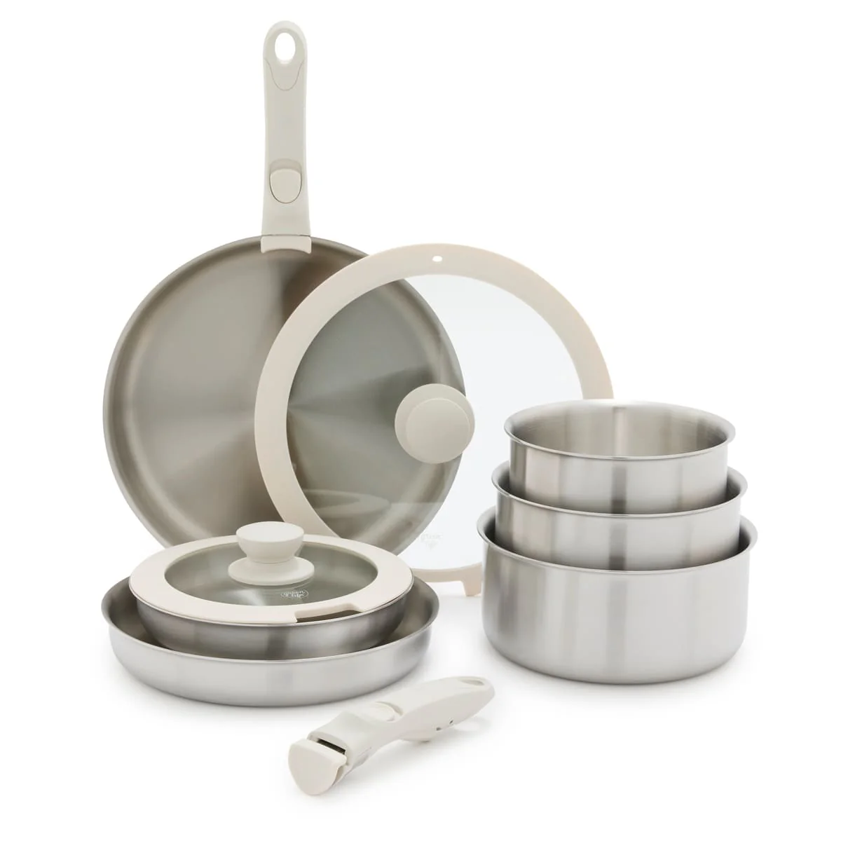 Click<br> 10pcs Cookware Set - Stainless Steel