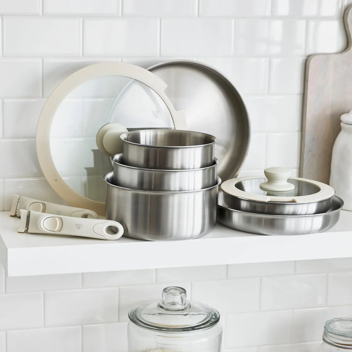 Click<br> 10pcs Cookware Set - Stainless Steel - Image 2