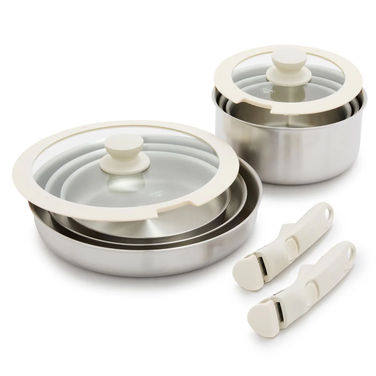 Click<br> 10pcs Cookware Set - Stainless Steel - Image 3