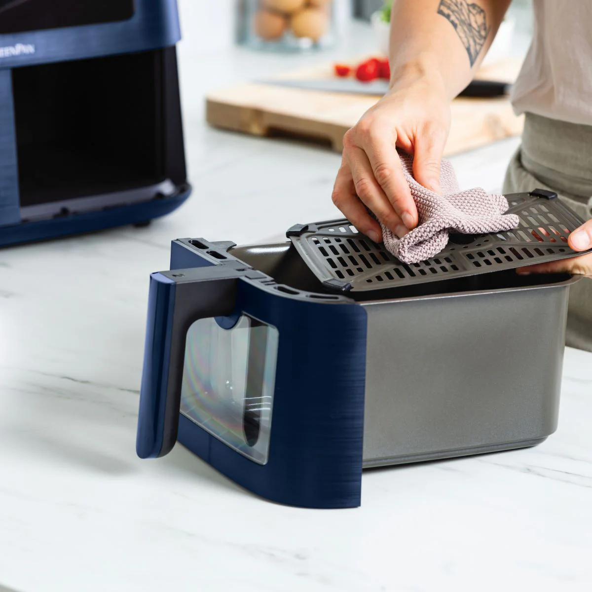 Bistro<br> XXL Dual Zone Air Fryer - Oxford Blue - Image 5