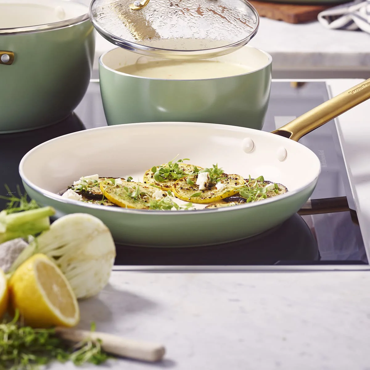 Padova<br> 2pcs Cookware Set, Green Sage - 26 & 30 Cm - Image 4