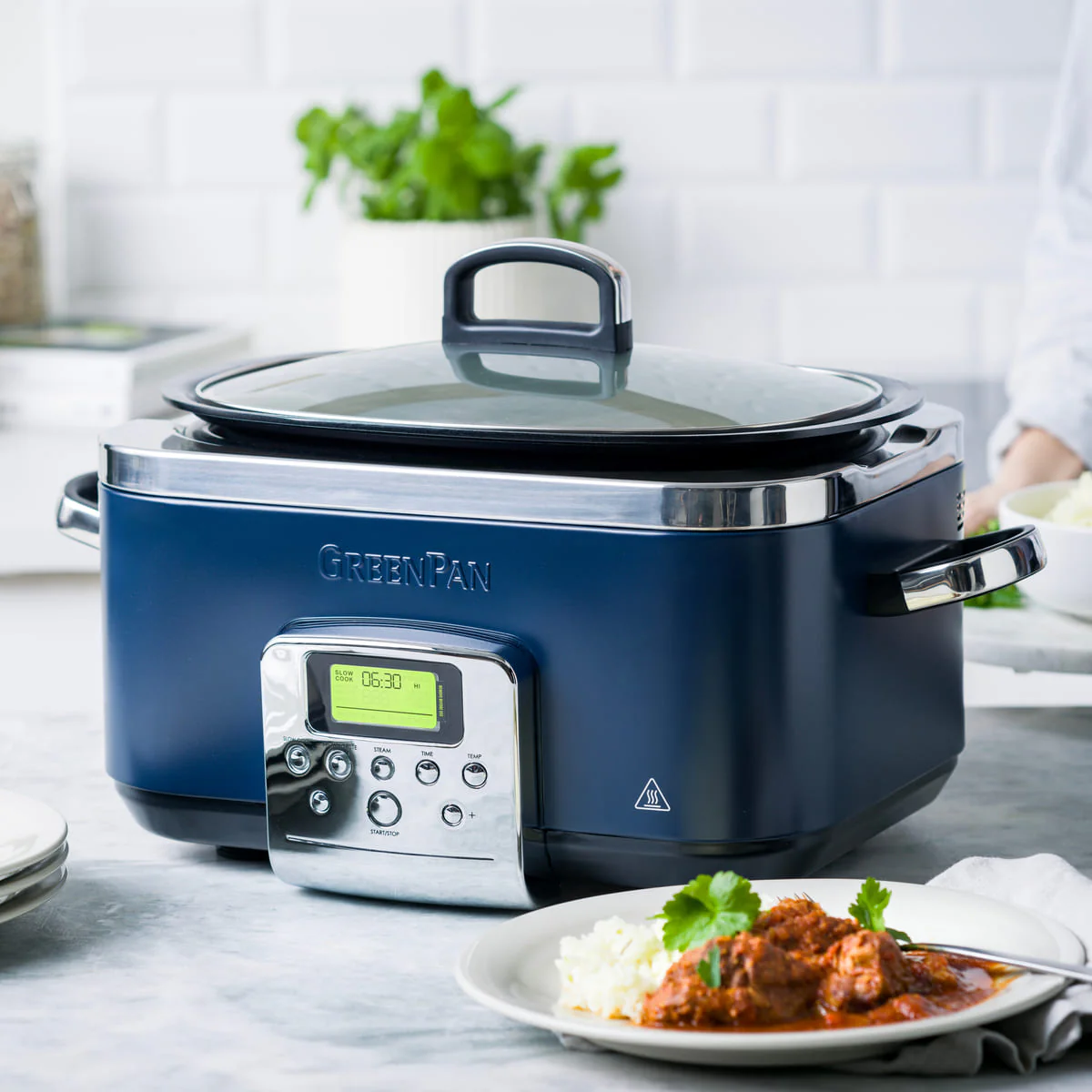 Slow Cooker<br> Oxford Blue, 6L - Image 4