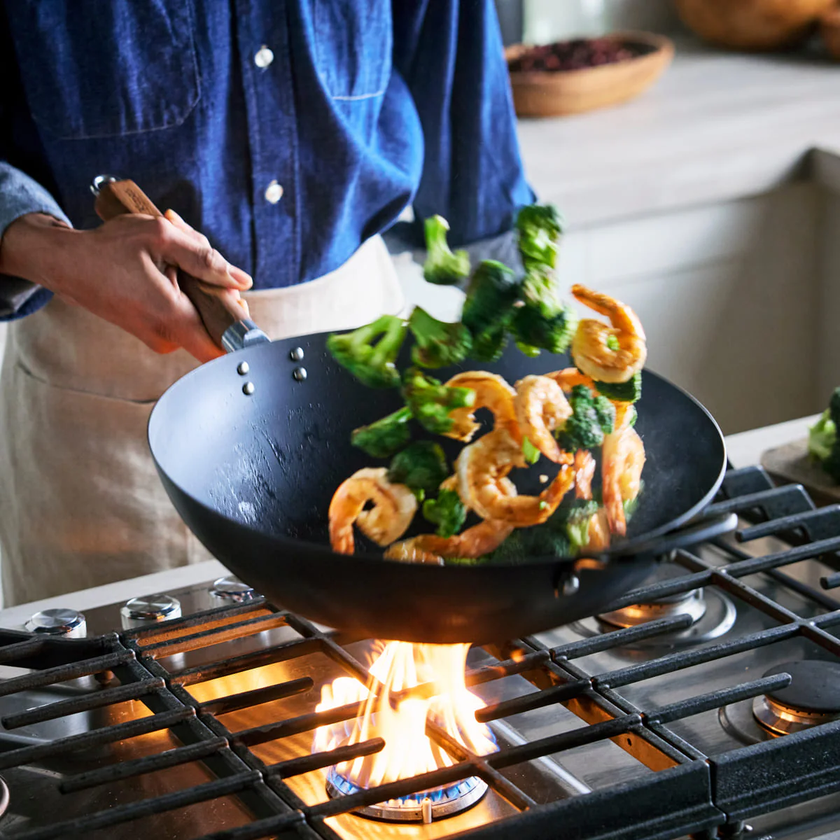 Kyoto<br> Wok, Black - 35cm - Image 3