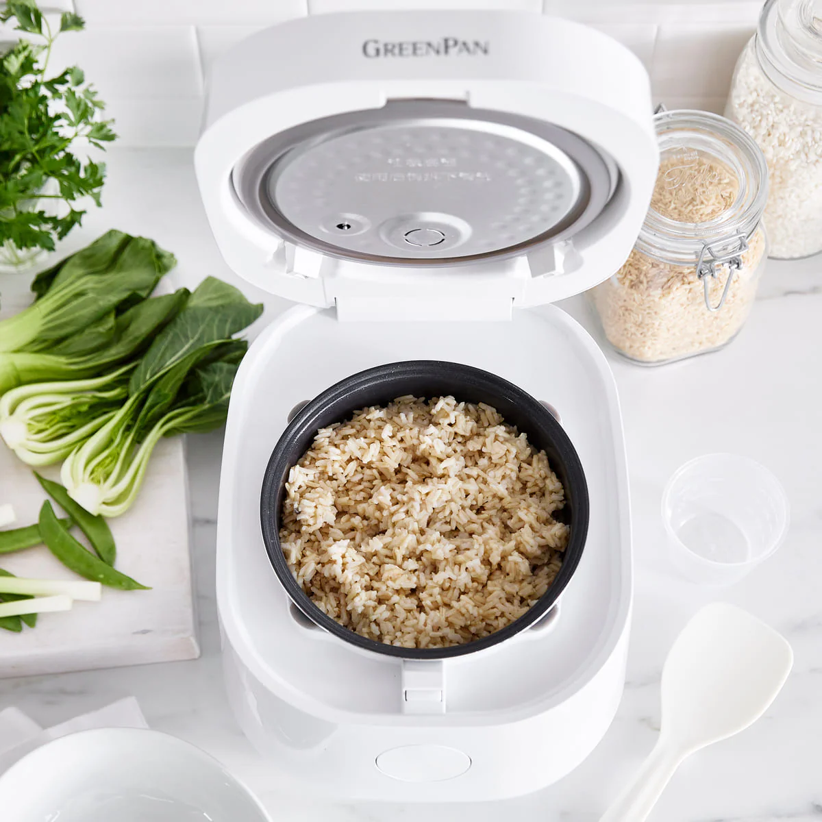 Rice and Grains Cooker<br>White, 2L/8 Cups - Image 6