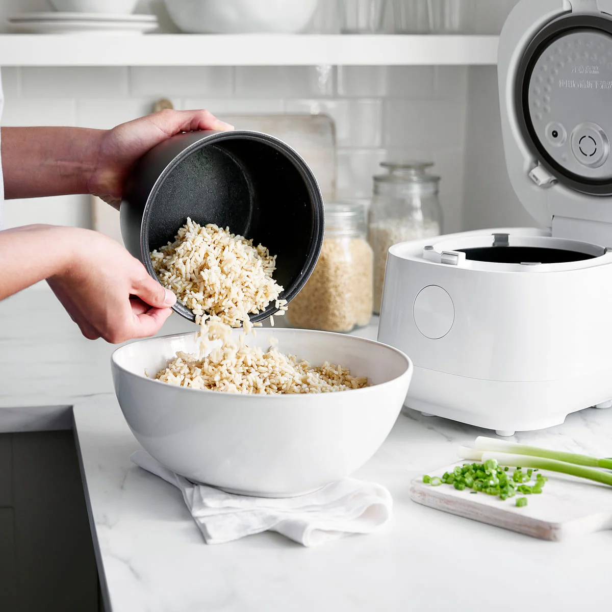 Rice and Grains Cooker<br>White, 2L/8 Cups - Image 7