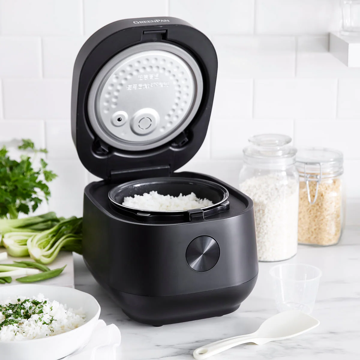 Rice and Grains Cooker<br>Black, 2L/8 Cups - Image 4