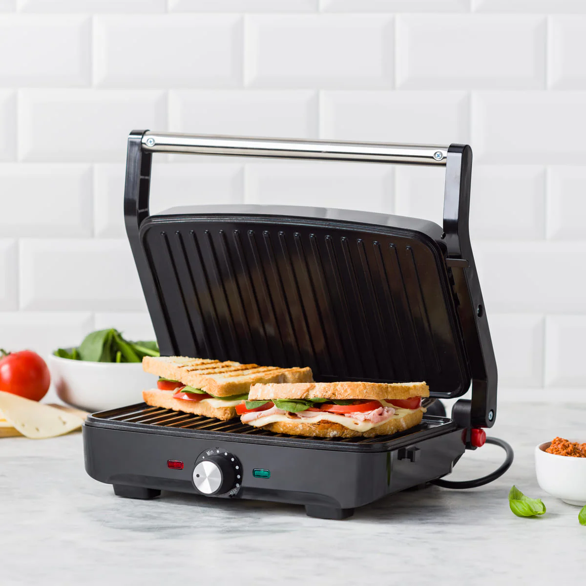GreenLife<br> Contact Grill in Black - Image 2