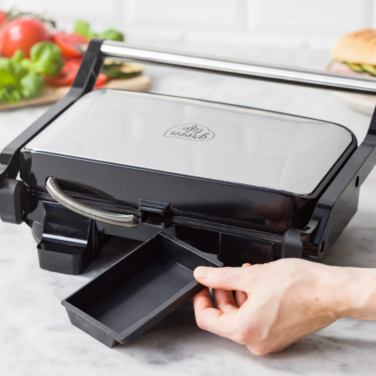 GreenLife<br> Contact Grill in Black - Image 6