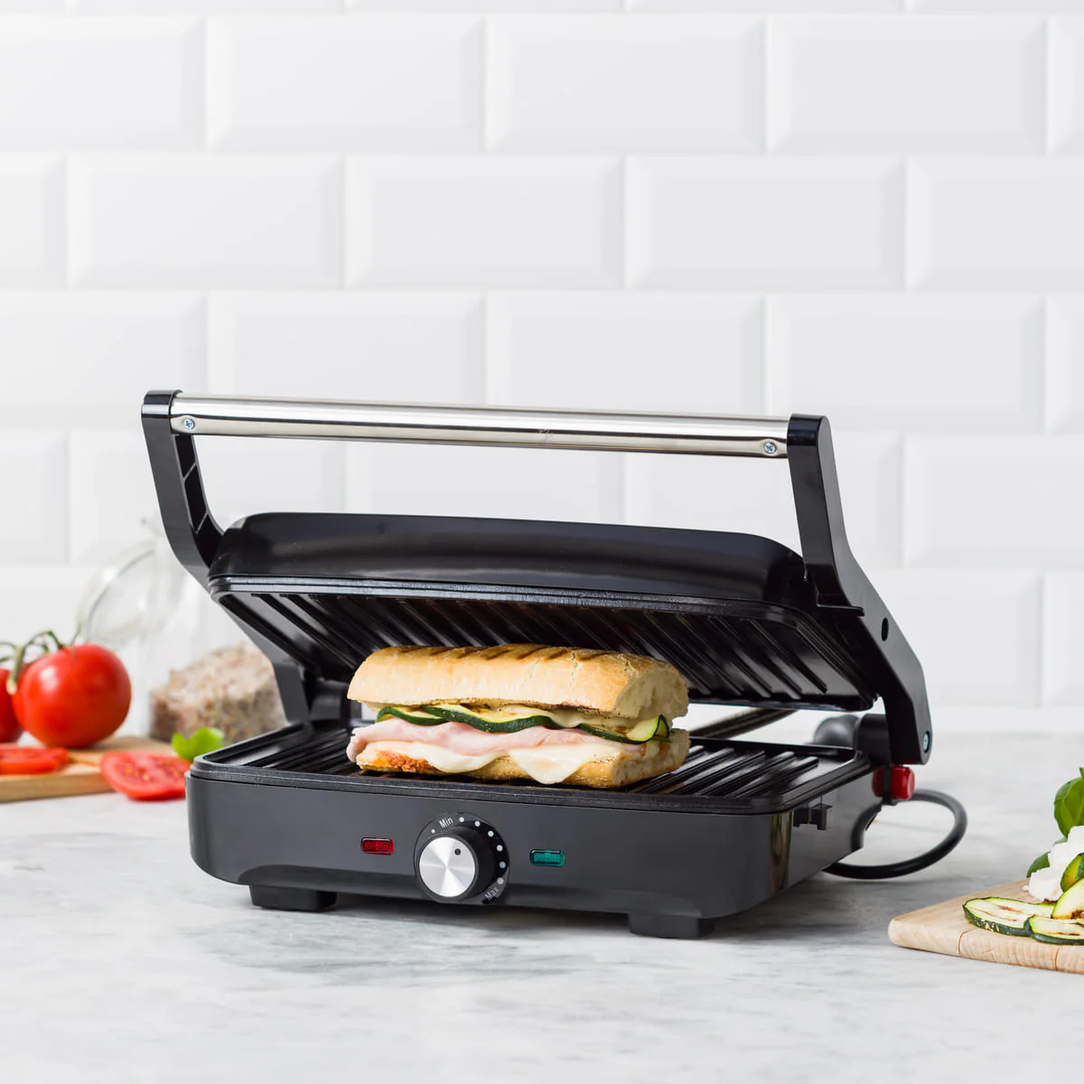 GreenLife<br> Contact Grill in Black - Image 7