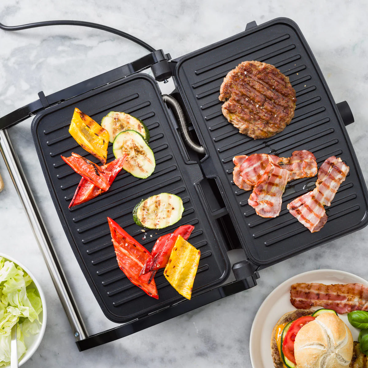 GreenLife<br> Contact Grill in Black - Image 8