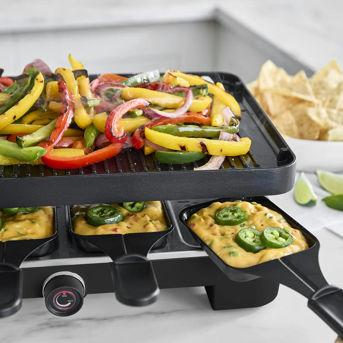 GreenLife <br>Family Fun Grill, Black - Image 3