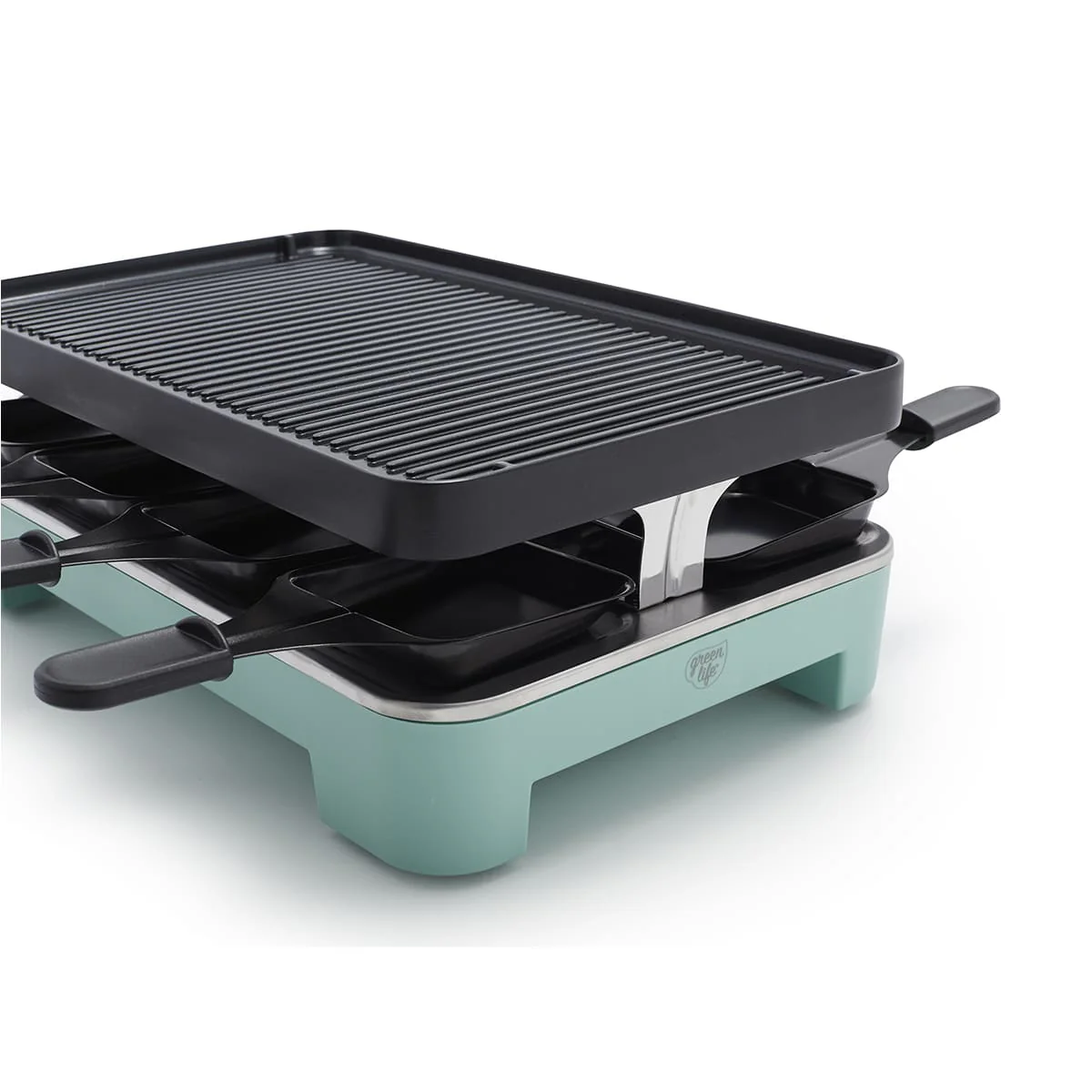 GreenLife <br>Family Fun Grill, Turquoise - Image 7